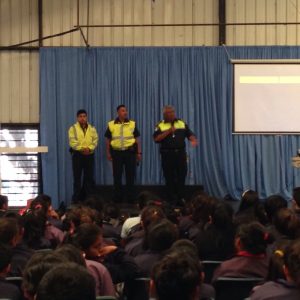 Police speaking to the children as part of Civic week