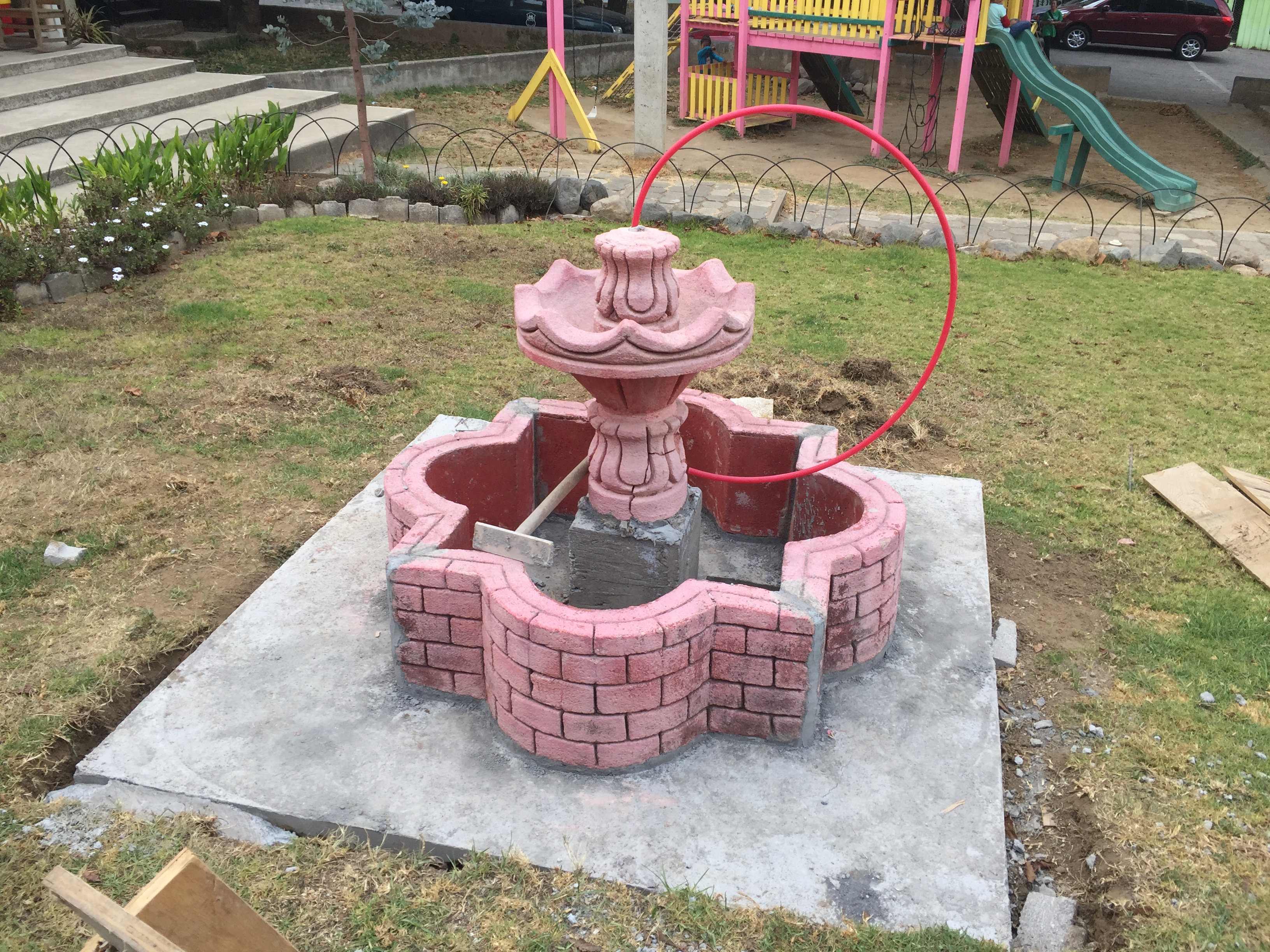 Dottie is getting a fountain